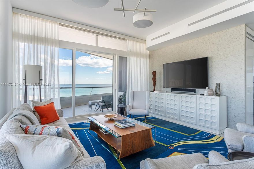 Designed by Foster + Partners, Faena House is a boutique building offering the ultimate in indoor and outdoor living. This tenth floor residence boasts expansive wraparound terraces with spectacular views of both the ocean, and city. Exquisitely designed and furnished, including upgraded finishes. The apartment was featured in Luxe magazine. Interiors include, custom furniture throughout, terrazzo and white oak floors, Molteni Kitchen, Miele appliances, Permaselissa bathrooms, Poliform closets, and motorized blinds. Faena House is renowned for its exceptional concierge services, and considered one of the best run buildings. Amenities include, concierge & butler services, In house spa, pool & beach services, Faena Hotel services, including room service, and use of hotel spa, and gym.