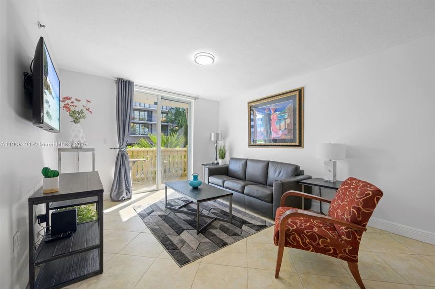 Enjoy coastal living in this bright and modern 1-bedroom, 1.5-bath residence in a Mediterranean-style boutique building—perfectly located in one of Miami’s most desirable beachside neighborhoods, just steps from the ocean.
This lovely apartment features an open layout filled with natural light and a large private terrace ideal for relaxing or entertaining. Includes modern furnishings, central A/C, newer appliances, dishwasher, in-unit washer and dryer, and private garage parking near the elevator. Residents enjoy access to a gym and game room. Walk to houses of worship, local cafés, shops, and the Surfside Community Center with pools, beach service, and free resident access. Experience the best of Surfside—comfort, style, and convenience by the sea.