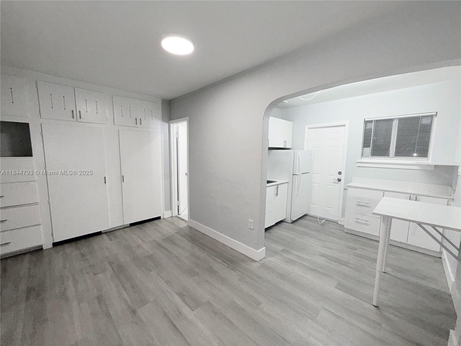 Experience the charm of this one-of-a-kind, fully remodeled 1-bedroom, 1-bath apartment for rent in East Hollywood, just off US 1. This pet-friendly home boasts a stylish hotel-inspired bathroom, and modern features like LED lighting and Mini-Split AC. With elegant quartz countertops, ample closet space, and a trendy barn door in the bedroom, you'll enjoy both comfort and style. Rent includes water, trash, and electricity, and quick approvals are available. Don’t miss your chance to check it out today