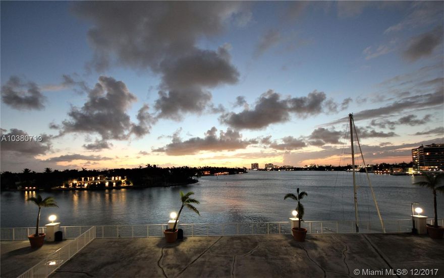 The perfect Pied-A-Terre, Beach Residence or Investment with an absolutely sensational unobstructed beautiful direct bay view and one of the largest balconies in the building. This huge, 800+ square foot fully tiled studio is bright, open and spacious with living, dining and sleeping areas, a large walk-in closet and a well-equipped updated kitchen with abundant cabinets, full appliances, a washer/dryer combo, pantry and pass-thru. The Aquasol is a very attractive well-kept building with a welcoming lobby, water front pool with a large deck and marina, and large well equipped fitness center. Located within a short walking distance to the Beach, Publix, shopping, restaurants, public transportation, more. The perfect opportunity to own your perfect beach place - at such an affordable price!