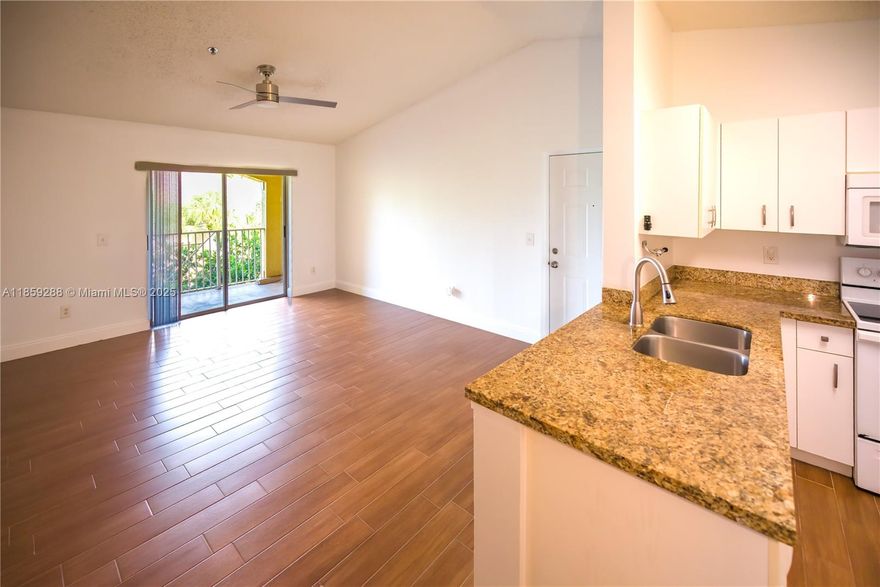 Beautiful 1 bedroom, 1 bathroom remodeled condo. Granite countertops and new tile-wood style flooring. Includes attic storage. Gated community with clubhouse, resort-style pool, spa, tennis court, and gym. Located in an A+ school district, one parking space and visitors parking area. Playground, and dog park. Water is included. Minimum required credit score: 650. Clear rental history required. For showing instructions please see broker remarks. Showings after September 8th.