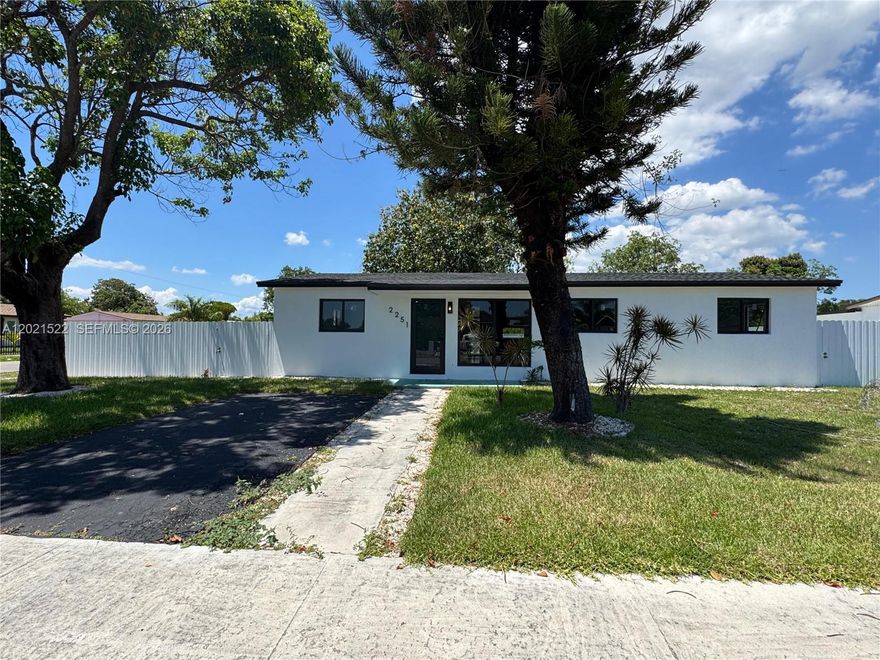 Welcome to your dream home! This fully remodeled 4-bedroom, 2-bath gem boasts a brand-new roof and a brand-new A/C. Step inside to a spacious, bright living area perfect for family gatherings. The updated kitchen with modern finishes and flows easily into a dining space. Spacious bedrooms offer comfort, and both bathrooms are freshly updated. Outside, enjoy a generous yard ready for BBQs or play. Centrally located near shopping, schools, and parks, this home is truly move-in ready. Come see it today and make it yours!