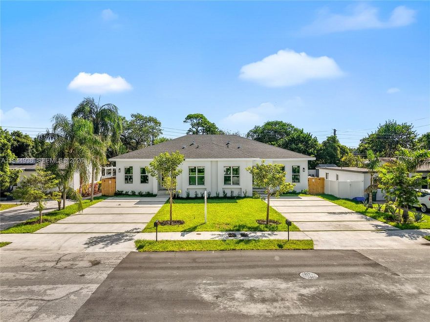 New Construction 2025 1212 & 1214 are offered together as a single portfolio sale. Each unit offers 4 bedrooms, 3 bathrooms, These twin homes feature impact windows and doors, open layouts, premium finishes, stylish kitchens, generous bedrooms, elegant bathrooms, and low-maintenance construction. Ideal for long-term rentals, short-term rentals, or corporate housing, providing multiple revenue streams and strong demand. In a Prime Fort Lauderdale location a rapidly growing area near Las Olas, Downtown, beaches, dining, shopping, and major highways. Turnkey asset ready for immediate performance, with the added flexibility of reselling each home separately whenever desired, giving investors multiple exit options. This flexibility enhances long-term value and improves resale potential.