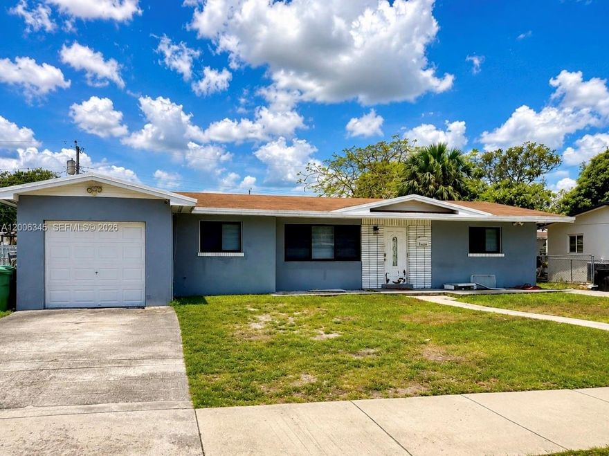 Unlock the potential of this Miami Gardens home! Situated in a well-established neighborhood, this property offers a fantastic opportunity for homeowners and investors. Featuring a spacious layout and generous lot size, this home is ready for your personal touch and vision. With great bones and endless possibilities, it’s perfect for those looking to renovate, customize, or create their dream space. Conveniently located near major highways, shopping, dining, and schools. Don’t miss the chance to turn this property into something truly special!