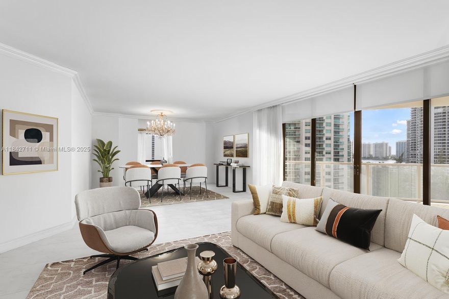 Welcome to Turnberry Marina Tower. This spacious 2,360 sq ft corner unit offers 2 bedrooms, 2.5 bathrooms, and floor to ceiling windows with breathtaking panoramic views of the Intracoastal Waterway. Designed for elegant living and effortless entertaining, open-concept layout features expansive living/dining areas, balconies and two generously sized bedroom suites. Located in a full-service building offering valet parking, concierge, pool, fitness center, and more. Ideally situated just minutes from Aventura Mall, fine dining, and pristine beaches.