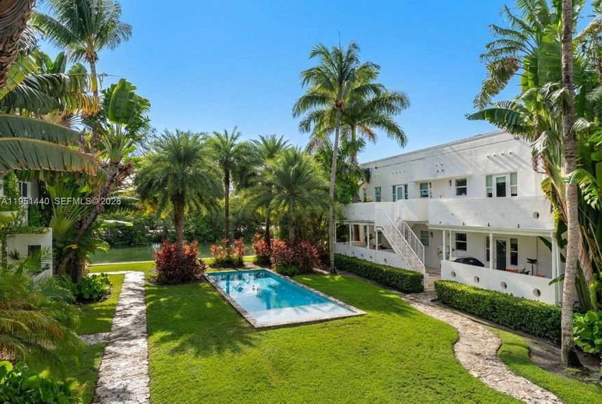 Welcome to the beautiful Kim Aimee condos, a waterfront oasis just 1 block from 41st street in Miami Beach's mid beach neighborhood. This 3 bedroom, 2 bathroom, renovated condo, has no neighbors and a spectacular view of the pool area and the canal. Included with this unit is a full size 146 sf storage unit attached to the property. You'll be a short distance to the beach, local synagogues, great restaurants, Polo Park (basketball, pickleball, tennis, playgrounds, etc.) and more. The property is a convenient 15 minute drive to Downtown Miami, the Miami Airport, and South Beach. To schedule a showing, please contact listing agents Sam Kafin or Yitzchok (Isaac) Kessler.