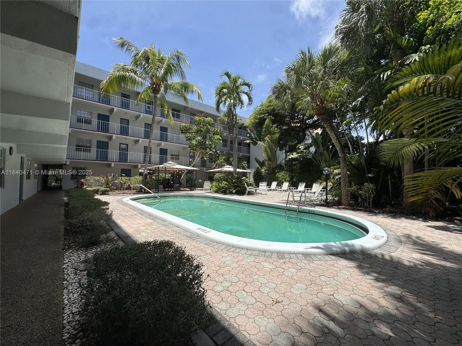 The property is updated with marble floors, new doors, has den for the office.New paint,The property is located close to the beach, the community offers pool,bbq area and you could rent to park your boat.Water is included with the association dues.Washer and dryer included in the unit.