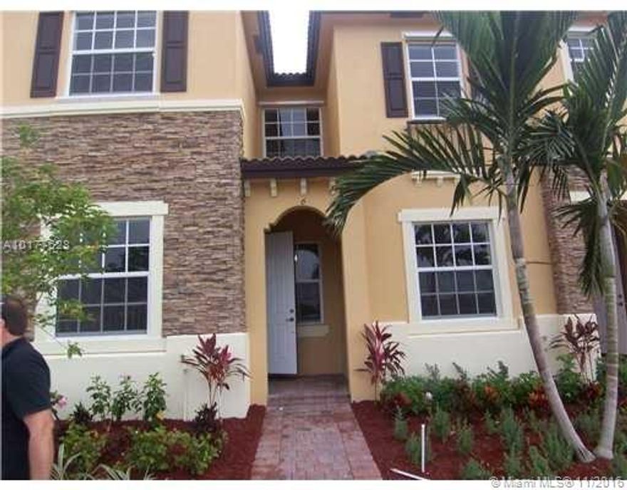 BEAUTIFUL BRAND NEW TOWNHOME 3 BEDROOM WITH 2 .5 FULL BATH AT THE SHORE . BEAUTIFUL LAKE VIEW 2 STORY HOME BUILT IN 2011 . ALL TILE DOWNSTAIRS .FORMAL DINING ROOM . NICE KITCHEN . TILE ON 1ST FLOOR, CARPET ON 2ND FLOOR, HUGE WALK-IN CLOSET IN MASTER BEDROOM ,ACCORDION SHUTTERS , GATED COMMUNITY