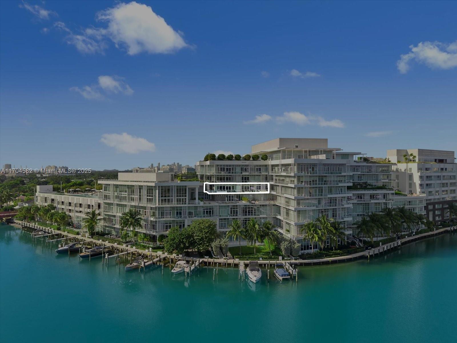 Residence 503 at The Ritz-Carlton Residences, Miami Beach blends modern luxury with refined design. 4,226 SF interior living & 800+ SF terraces, every detail has been meticulously curated to create a sophisticated & welcoming ambiance. Featuring 4 beds + den/4.5 baths it showcases Marmorino plastered walls, rift-cut white oak millwork & ripple-fold sheer drapery. Great room & adjacent kitchen, w/ Cristallo Extra white quartzite finishes ideal for entertaining. Den includes Patagonia quartzite stonework, integrated lighting & media wall. Primary suite offers custom Casa Dio furnishings, Lemurian Blue Quartzite details & spa-inspired bathroom w/ Arte wallpaper & designer lighting. Expansive terraces & private elevator foyer enhance this home complete w/ Ritz-Carlton resort-style amenities.