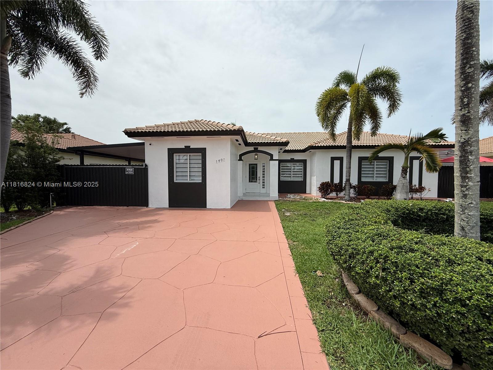 Rental Property at 1407 Se 6th St 1, Homestead, Miami-Dade County, Florida - Bedrooms: 3 
Bathrooms: 2  - $3,500 MO.