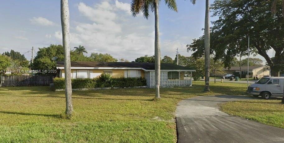 Spacious single-family home featuring 4 bedrooms and 2 bathrooms, offering approximately 1,708 sq ft of living space on a generous 0.49-acre lot. Built in 1967, the property includes a private pool and a two-car garage. It requires renovation and is being sold as-is. Conveniently located near major highways, the Hard Rock Hotel, and beautiful beaches. Great investment opportunity in a prime area!