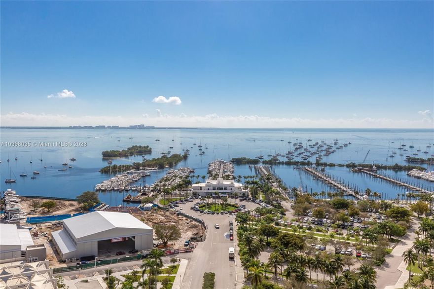 An Architectural masterpiece, designed by Bjarke Ingles, Breathtaking, unobstructed panoramic views of the Biscayne Bay & Miami Skylines. Best location of the city, walking distance from the 2 middle schools considered best in the country 5 pools, 3.5 acres of a lushly landscape, top of the line concierge and butler, on site restaurants, gym and private cycling studio.