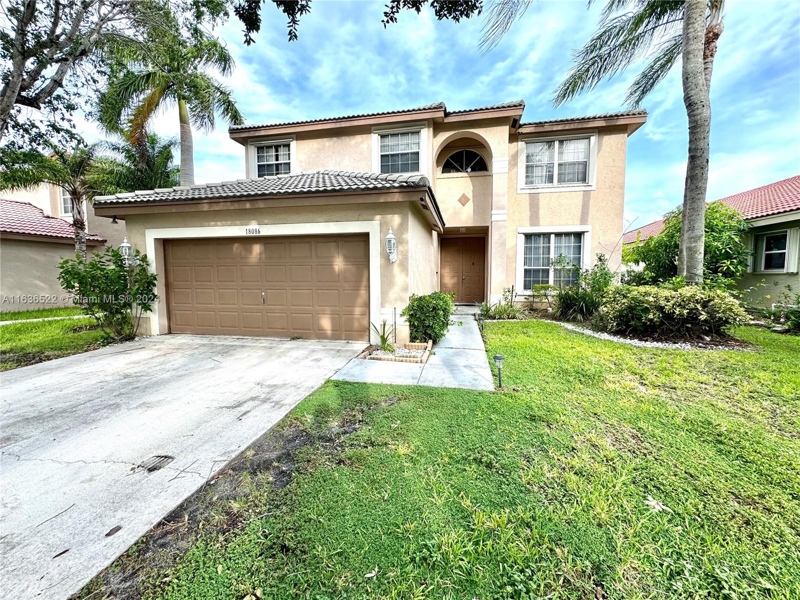 Property for Sale at 18086 Sw 29th St, Miramar, Broward County, Florida - Bedrooms: 4 
Bathrooms: 3  - $685,000