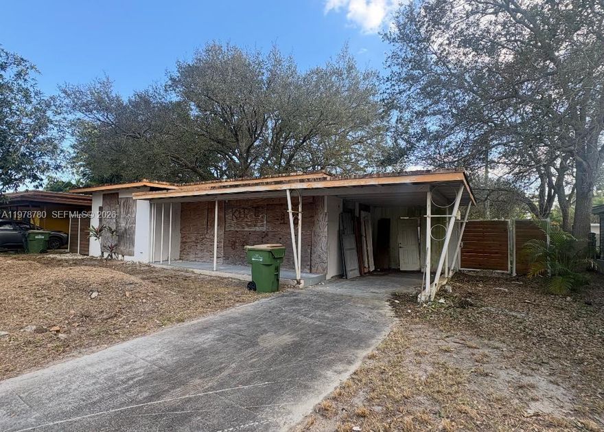 Investor special! Mid-century property ready for a full rehab. The interior has been completely gutted, offering a blank slate for redevelopment. Ideal for flippers, builders, or investors looking for their next project. Lot is large with lots of room for expansion. OWNER FINANCING is available. Will only review written offers.