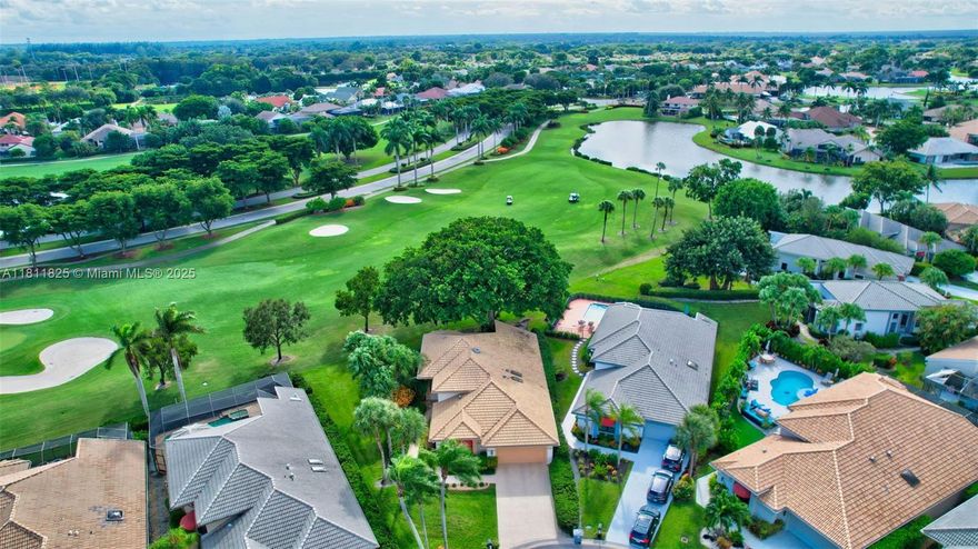 Stunning Southern exposure & unblocked golf course view from this renovated move-in ready home in Stonebridge Country Club. Offering 2 b/r's, 2.5 baths & a den that easily converts to a 3rd B/R. Features inc. open kitchen, vaulted ceilings, screened porch, wet bar & expansive primary with luxurious en-suite with dual vanities, soaking tub & separate shower. Located on a 1/4 acre beautifully HOA maintained lot. Exceptional amenities inc. an 18-hole championship golf course with on-site Tour-golf Pro, owner's restaurant & bar, Har-Tru clay tennis, pickleball, state-of-the-art fitness, vibrant social scene offering cards, sporting events, cultural activities & year-round events for all ages. Club membership required. 1X joining fee and dues.  New Water Htr & Electric Panel Box