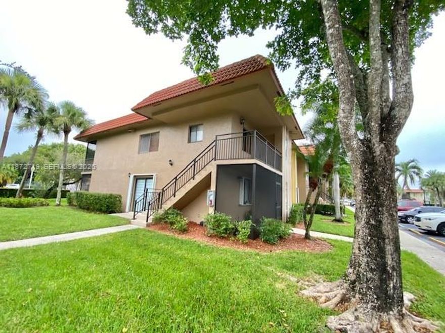 Substantially renovated 2/2 corner unit at Racquet Club in prestigious Weston where living and landscaping is upscale with a safe serene environment.  Updated Kitchen with SS appliances and Hood System!  Updated bathrooms.  Full size Washer and Dryer in separate space, not inside bathroom and kitchen.  View of pool area and garden from 2nd fl.  Reserved parking in front of building.  Great school district!  Walk and bike ride around the lush surroundings.  Membership to Bonaventure Town Center Club with all amenities - club, new gym, remodeled pool, hair salon, tennis and pickelball courts, dance, exercise rooms, basketball court, bowling alley, movie theatre, etc.  Association fees include insurance and other expenses.  Association approval required.  Take a look and make an offer!