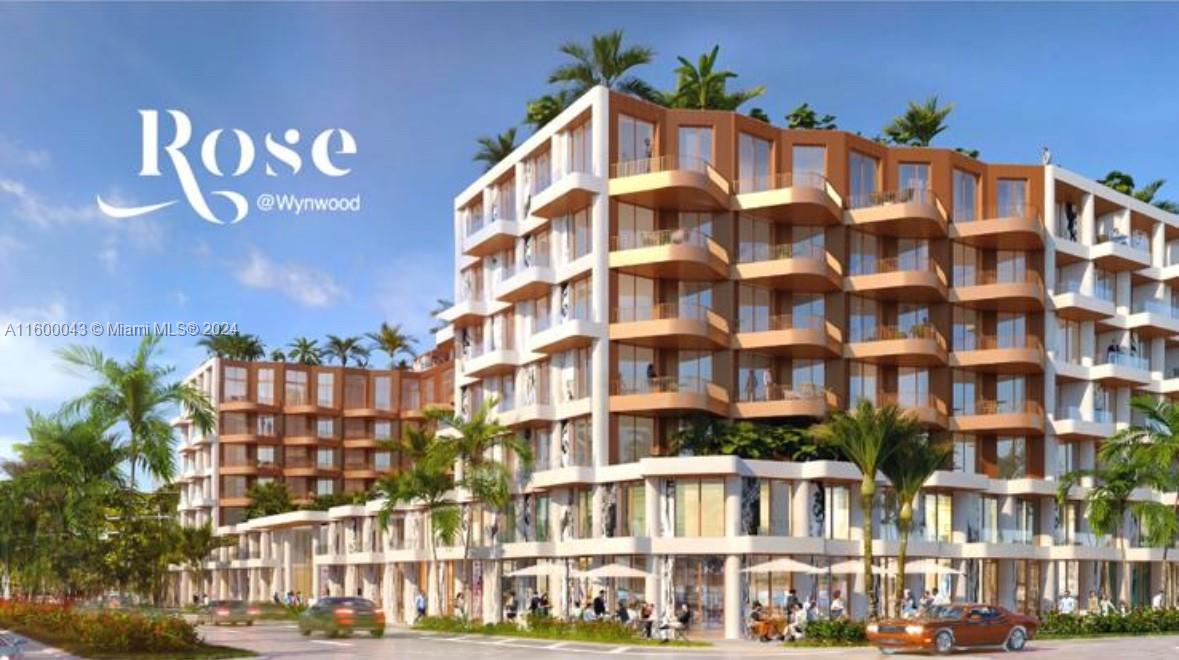 Introducing Rosee at Wynwood,a pioneering concept under construction in the up-and-coming area of Wynwood Norte.This one-bedroom unit is part of a unique concept that combines art and fashion, offering residents a sustainable lifestyle. With floor plans also available for studios, 2bedroom, 3bedroom units.Residents will enjoy unparalleled convenience with on-site restaurants, stores, a gym, studio classes, pickleball and padel courts, a cold plunge, a rooftop pool, running track with a BBQ area, solar panels, and an event room. Designed by renowned architects BINST from Europe and Charles Benson, an award winning architect From Miami,Rosee at Wynwood stands out with its soft and romantic structure.This condo is truly a rose in the midst of the city. Expected completion 1st quarter 2027