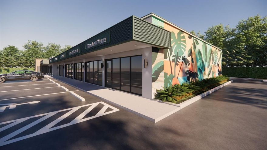 ONE Sotheby’s International Realty proudly presents Aurora Plaza by Avila Mall, a neighborhood retail center at 410–430 E. Sample Road, Pompano Beach, FL, currently undergoing a full rebranding and renovation, expected to be completed by late 2025 / early 2026. Upgrades will include a modernized façade, refreshed storefronts, updated landscaping, and a vibrant mural wall, all designed to elevate visibility and curb appeal. Available units are being delivered in BRAND NEW condition. Two 1,100 SF spaces.

The property offers excellent frontage on E. Sample Road with ±39,000 vehicles per day, convenient access from I-95, Dixie Highway, and US-1, and 34 on-site parking spaces. Zoned B-3 General Business District, Aurora Plaza supports a wide range of retail, restaurant, and service uses.