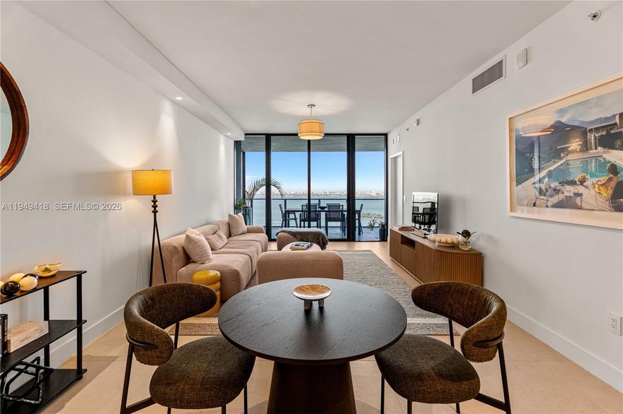 Welcome to the brand-new Aria Reserve, one of Miami’s tallest and most iconic luxury high-rises, offering unparalleled amenities and service. This stunning 2-bedroom plus den residence features 3 full bathrooms and is accessed via a private elevator foyer, opening to breathtaking water views of the Intracoastal, Miami Beach skyline, and the open ocean beyond.

The home includes upgrades not found in comparable units, such as enhanced lighting throughout, fully built-out custom closets, and hardwood flooring in the bedrooms for added warmth and comfort. A rare offering, this residence also includes two assigned parking spaces.

Aria Reserve’s resort-style amenities are second to none, featuring two private pools, a waterfront dock for kayaking, e-foiling, and paddleboarding, a state-of-the-art fitness center, spa with sauna, BBQ areas, clubhouse, children’s play area, and a padel court.

Ideally located in the heart of Edgewater, you’re just minutes from top dining, shopping, fitness studios, grocery stores, and Miami’s best entertainment. Schedule your private showing and experience this exceptional residence for yourself.