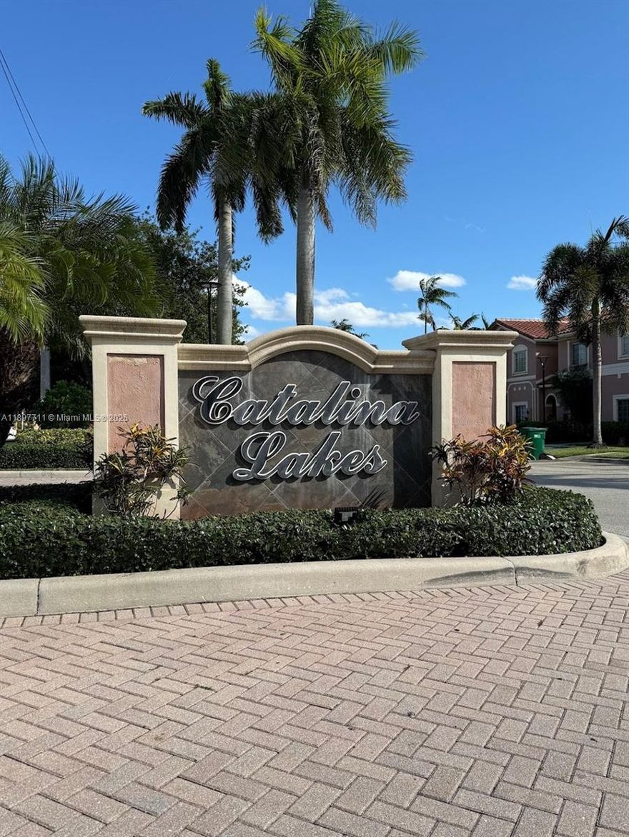 Welcome to this well maintained 2-bedroom, 2.5-bathroom town home nestled in the sought-after and serene community of Catalina Lakes, located in the heart of Tamarac. This move-in ready home features a modern layout with spacious living areas designed for comfort and functionality. Both bedrooms offer private full bathrooms, complemented by a convenient half bath for guests. The community is quiet, safe, and ideally positioned near parks, shopping, dining, and major highways—providing the perfect blend of tranquility and convenience. An excellent opportunity for buyers seeking style, comfort, and a prime location in a well-established neighborhood.