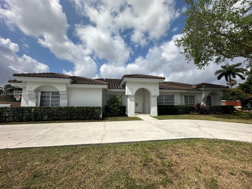 Welcome to elegant Cassandra Estates at 15690 SW 153 Ct, a stunning oasis in the vibrant heart of Miami, gorgeous home nestled in a peaceful cul-de-sac. This exceptional home features 4 spacious bedrooms and 2 luxurious baths, designed for comfort and style, with 3,074 sq. ft. of living space. Completly remodeled with new floors, new interior solid doors and basebords, new kitchen with stainless steel appliances, including a wine cooler and a charming island, new bathrooms, new closets, all new air conditioning ducts & linear diffuser vents, new paint and more. Set on an 11,766 sq. ft. fence lot. This impeccable home is ready for immediate occupancy, featuring a 2 car garage. Roof is only 7 years old.  Located on the end of a horseshoe street. Private and inviting.