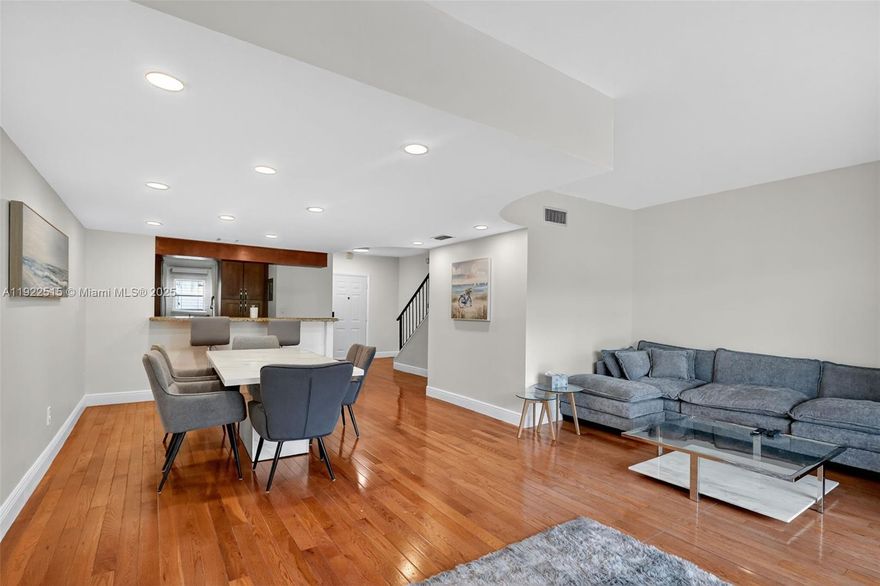 This beautifully renovated 2 bed 2 bath apartment spans two spacious floors & offers the perfect blend of comfort, style & convenience. Step inside to find gleaming hardwood floors, a bright and airy living room with dedicated dining area, and a modern kitchen. The home is fully furnished, making your move-in seamless. You’ll love the large walk-in closets that provide plenty of storage. Enjoy the stunning bayfront view right from your private balcony — perfect for morning coffee or evening sunsets. -Outdoor pool & BBQ area -boat/jetski dock slip available -Gated entrance with security -Family-friendly gated community,10 minutes from Bal Harbour & 10 minutes from Aventura, putting you close to world-class shopping, dining, and beaches. Building JUST COMPLETED its 50 year recertification so NO ASSESMENTS coming