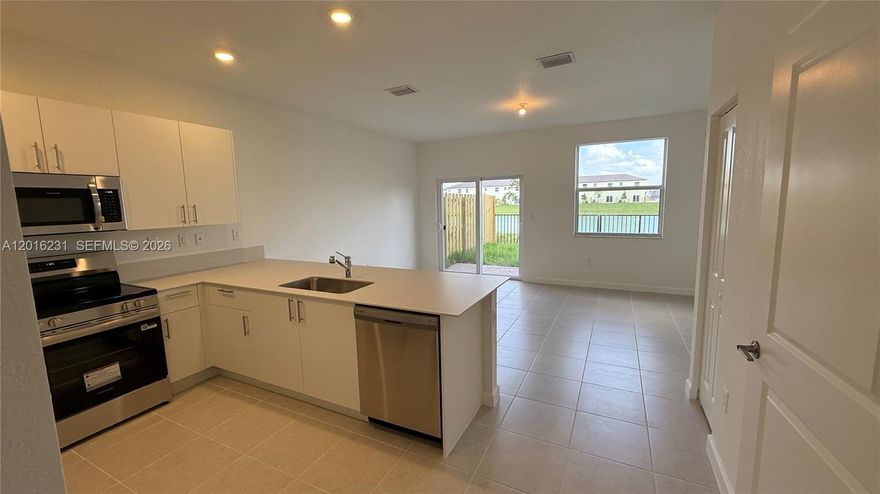 New 3-bedroom, 2.5-bathroom townhome featuring a modern open layout, sleek finishes, and a private patio with peaceful pond views. Enjoy the convenience of a smart lock, included high-speed internet, and the security of a gated community. Property will be delivered with washer and dryer as well as shades on the windows. Built by Lennar, this home combines comfort and style with quality construction. Located near top schools, shopping, dining, and major highways for easy commuting. Don’t miss the chance to lease a brand-new home in Homestead’s newest community!