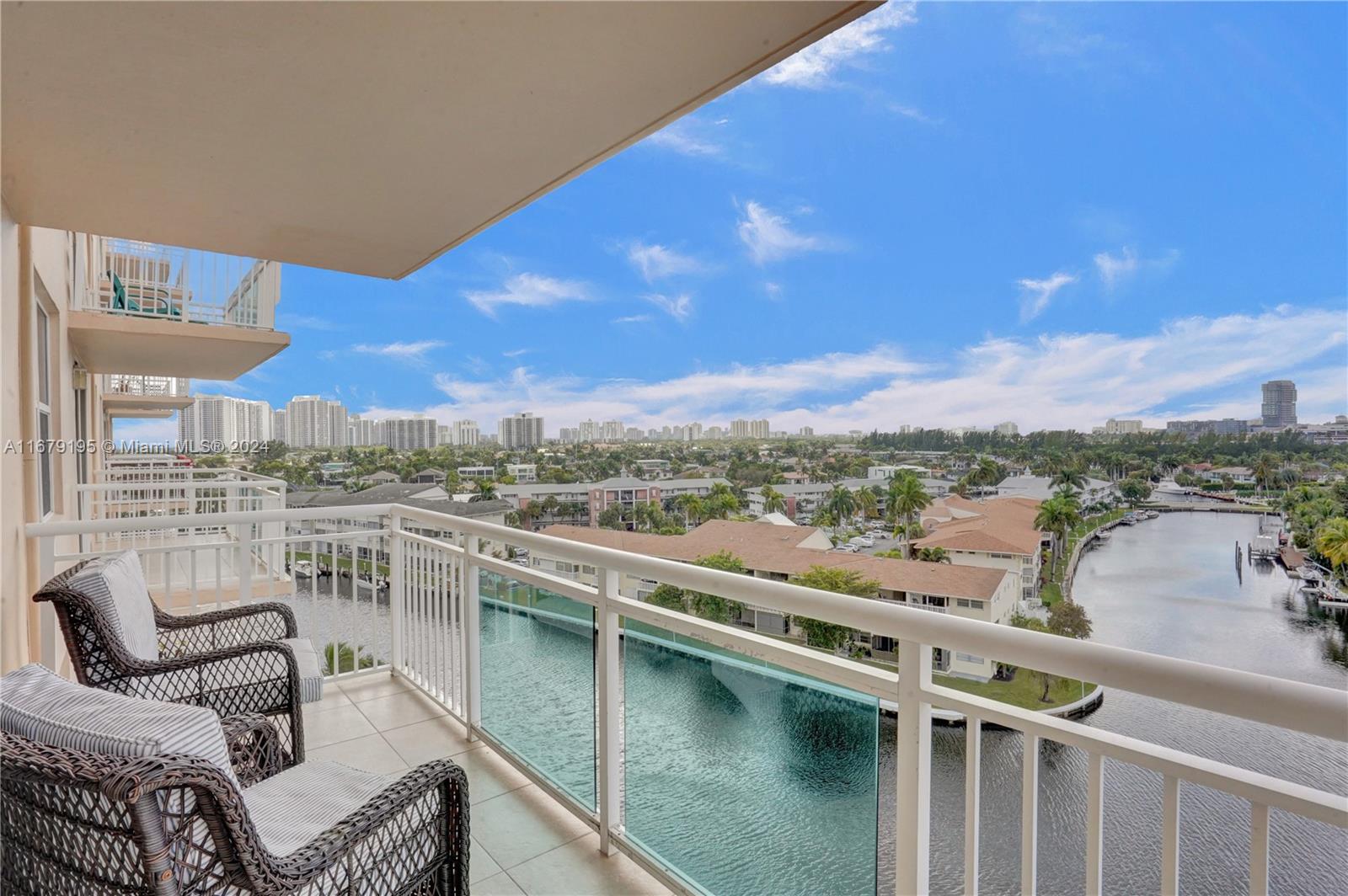 Priced to sell! This unique residence merges two units into a spacious layout with 3 bedrooms, 2.5 bathrooms, 2,154 living sqft, panoramic water views and cozy balconies perfect for sunset watching. Designed with impact windows and sliders, which offers safety and tranquility. Enjoy easy access to the Intracoastal and ocean, along with just a 5-minute walk to the beach. Amenities include a heated pool, boat dock, exercise area, covered parking and storage. Living here is a vacation-like lifestyle year-round. Prime location near shops, restaurants, Gulfstream Park, Aventura, and Hallandale Beach with convenient access to I-95. No pets or rentals allowed.