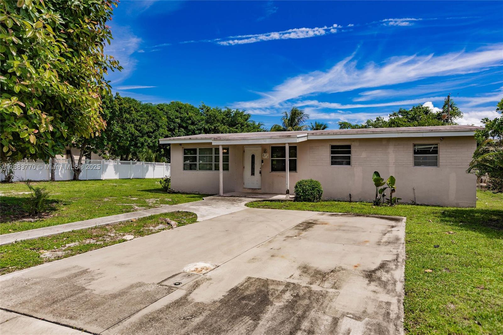 Discover this charming 4-bedroom, 2-bath bungalow nestled in one of Delray Beach's most sought-after neighborhoods. Set on a generously sized lot with lush, mature landscaping, this home offers endless possibilities for investors or buyers eager to customize their dream space. Inside, you'll find a spacious and functional layout featuring a separate living room, family room, and formal dining area—perfect for both everyday living and entertaining. The screened patio adds a relaxing indoor-outdoor flow, while the expansive front and backyard provide ample space for a home addition, pool, or extra storage. With a little TLC, this gem can be transformed into something truly special. Don’t miss the opportunity to own a home with such incredible potential in a fantastic location!