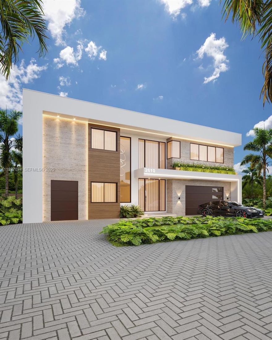 Amazing New Construction with 80 ft of waterfront in prestigious Lighthouse Point! This exceptional modern residence offers 5,424 sqft under AC and 6,777 sqft total, on a 7,500 sqft deepwater lot with ocean access and no fixed bridges.
Designed for luxury coastal living, the home includes 5 bedrooms, 7 bathrooms, soaring ceilings, a gourmet chef’s kitchen with premium appliances, and seamless indoor–outdoor flow.
The backyard is a true resort oasis, featuring a heated pool, spa, summer kitchen, and beautifully landscaped outdoor lounge areas. Enjoy 80 ft of waterfront, a private dock, and quick access to the Intracoastal. Perfect for boating enthusiasts!
Additional features include a 120 sqft golf cart garage, smart-home wiring, custom closets, and high-end finishes throughout.
A waterfront masterpiece in one of South Florida’s most desirable neighborhoods! Property is current Under Construction. Estimated completion July/26.