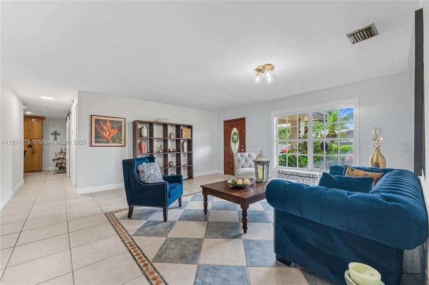 Welcome to San Sebastian, just off 132nd Ave & Bird Road!
This spacious corner single-family home features 4 bedrooms + den, 2 bathrooms, and nearly 2,600 sq. ft. of living space on an oversized 8,590 sq. ft. lot with no HOA. 
Enjoy the flexibility of two master bedrooms, ideal for multigenerational living or guest privacy. The owner has beautifully landscaped the property and updated the white kitchen with elegant wooden cabinets, creating a warm, inviting space for cooking and entertaining. 
Inside, you’ll love the large family room and versatile den, perfect for an office, playroom, or media space. Outside, a spacious covered terrace offers the perfect setting for gatherings, BBQs, and relaxing evenings. 
Close close to top-rated schools, parks, shopping, dining, and major highways.