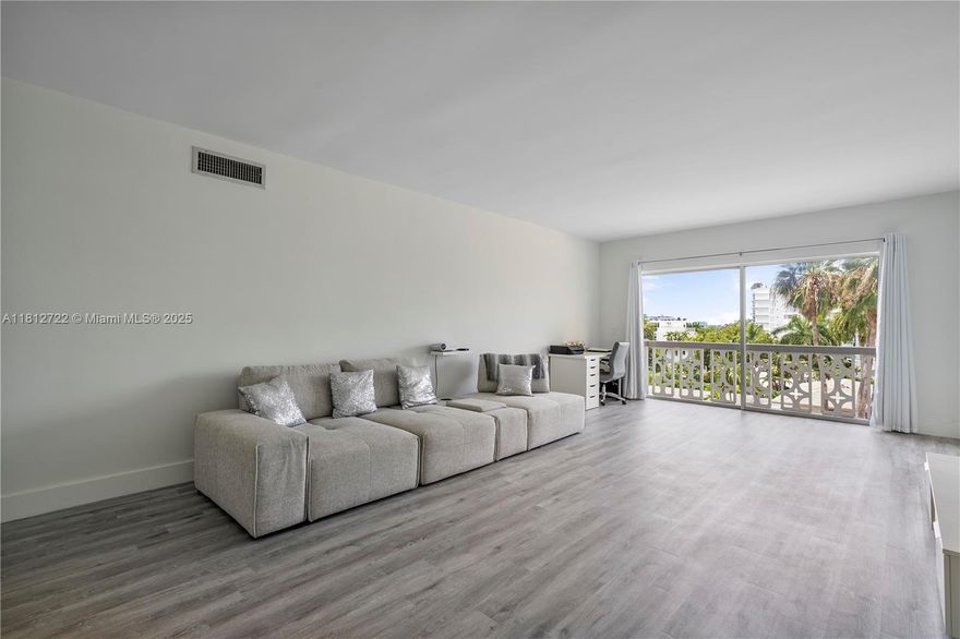 Fully furnished and updated 1 bedroom / 1.5 bathroom unit in boutique building at 9700 E Bay Harbor Dr. Unit 405 offers a spacious layout with modern finishes, lots of natural light, and a private terrace. Enjoy a peaceful lifestyle in this quiet, secure building with a pool, community laundry, and assigned parking. Located in the heart of Bay Harbor Islands—just minutes from Bal Harbour Shops, beaches, restaurants, and top-rated Ruth K. Broad K-8 school. Available now for $2,300/month. Easy to show! As per the building rules, NO PETS ALLOWED & ONLY 2 PEOPLE ARE ALLOWED TO OCCUPY THE UNIT.