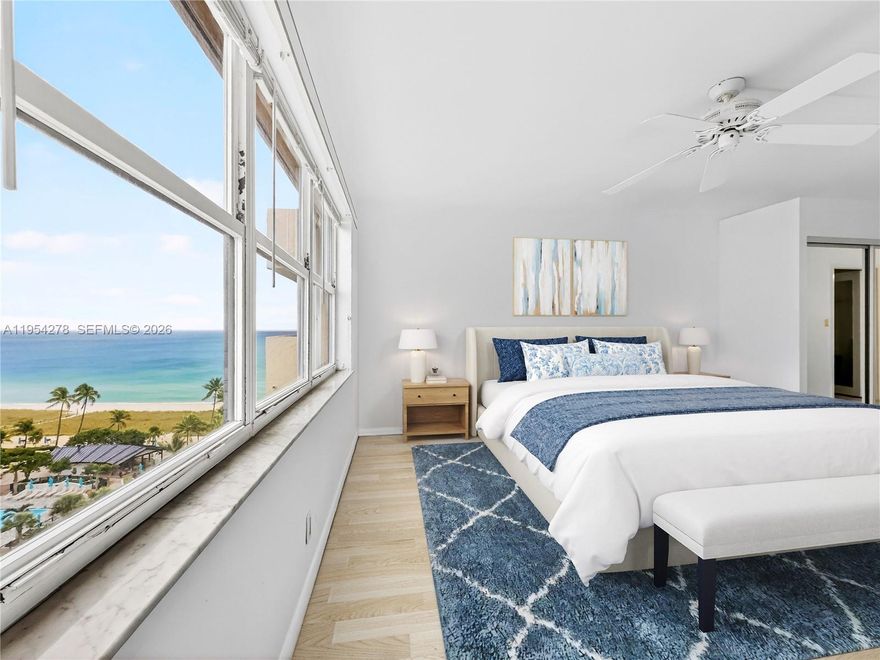 Very desirable location ! Experience the pinnacle of oceanfront living in this stunning 10th-floor residence at Sea Ranch Club B. Nearby walk to restaurants, shops, and more. This spacious 1-bedroom, 1.5-bathroom unit offers 1,080 sq. ft. of refined coastal elegance, in-unit washer/dryer, side vistas of the Atlantic and lush tropical gardens. Resort-style grounds in Lauderdale-By-The-Sea in which owners enjoy direct beach access & full amenities including multiple heated pools, tennis, pickleball, mini golf, sauna, fitness center, dog parks, car wash area, beachfront gazebos, outdoor kitchens with BBQ grills, lounges, party rooms, 24-hour security & more. An ultimate seasonal retreat or full-time sanctuary in a beautiful area of Fort Lauderdale / Lauderdale by the Sea !