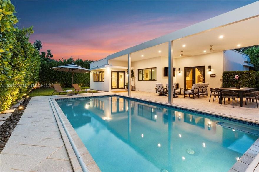 The designer home you’ve been waiting for in gated Keystone Point! This stunning 4BD/4BA has been completely renovated and immaculately maintained—it feels like new construction. Enjoy a spacious open layout, large bedrooms, custom closets, and abundant natural light. The backyard oasis is truly an entertainer’s dream: two massive brand-new loggias with soaring ceilings, fans, and lighting—all surrounded by lush landscaping, plus an outdoor shower and cabana bath. Whether hosting or relaxing, enjoy the outdoors day or night, rain or shine. Located on a cul-de-sac with driveway parking for 4. Minutes to Aventura, Miami, Whole Foods, and highways—and just 2 miles to the Bal Harbour Shops and white sandy beaches. This home truly has it all!