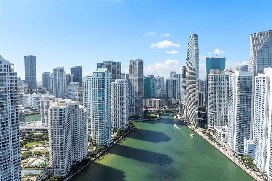 Experience luxury living in this brand-new unit at the prestigious Aston Martin Residences Miami. This amazing unit features 2 bedroom +Den 3 bath with stunning views of Biscayne Bay from floor-to-ceiling windows and a spacious balcony. Enjoy the Sky Amenities level featuring 42,500 square feet of luxury amenities, including an infinity pool, spa, private movie theater, virtual golf and state-of-the-art two story gym. Inside, the unit meticulously designed kitchen fully equipped with premium Gaggenau appliances, marble floors, and expansive windows that fill the space with natural light. This exclusive address offers a refined lifestyle of luxury and convenience