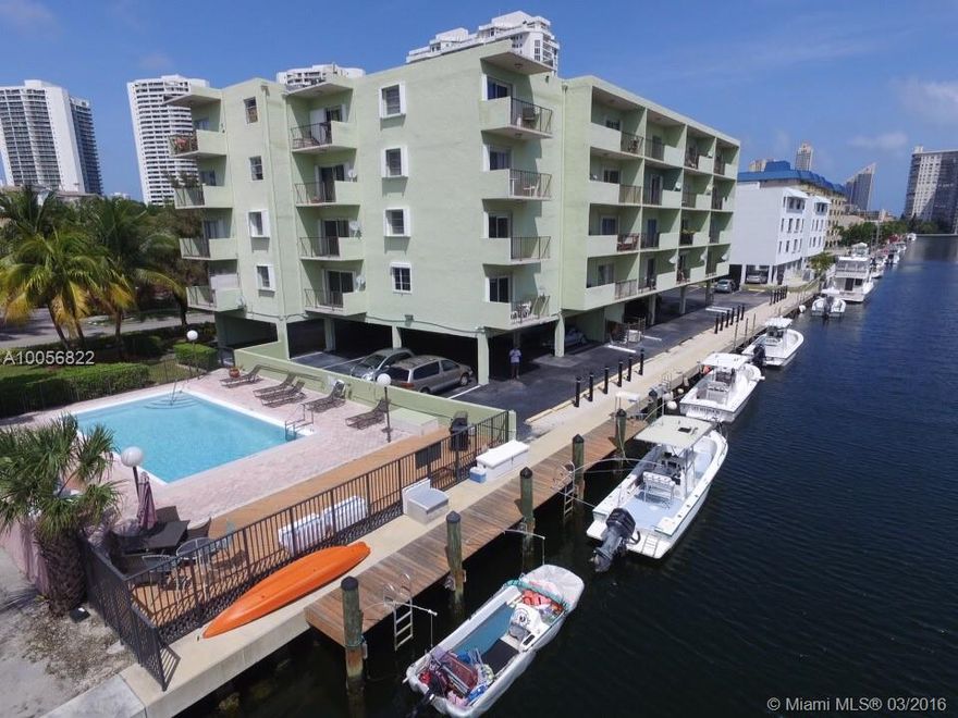 Fully renovated 2/1.5 waterfront condo in Eastern Shores with views of the inter-coastal and pool. This unit offers lots of closet space, new tile floors, new kitchen, new appliances, and washer and dryer in unit. This building is centrally located near shopping, beaches, restaurants, beaches, parks, and is 15 minutes away from Aventura and Miami Beach. With direct ocean access and offering boat dock space for up to a 28' boat this is a rare opportunity to live the waterfront lifestyle!!