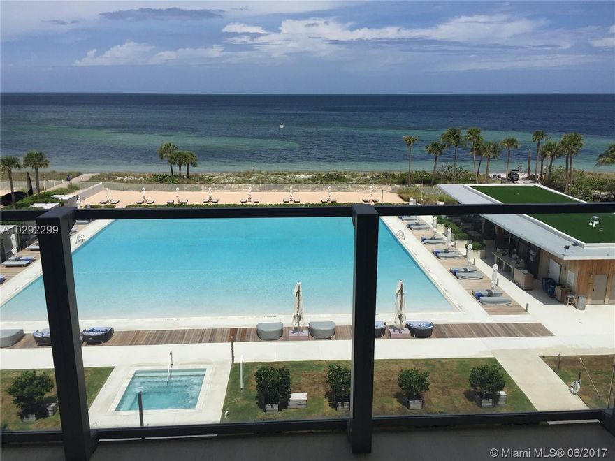 OCEANA is the most luxurious and modern Residence complex in Key Biscayne. 500 feet of unobstructed ocean views and direct access to the beach. This New and Unique Building is a fusion of design and good taste..This Unit has 3 bedrooms, separate space for laundry, 4 Fuel baths, 1half bath for visitors, , 2 assigned spaces and 1 storage.