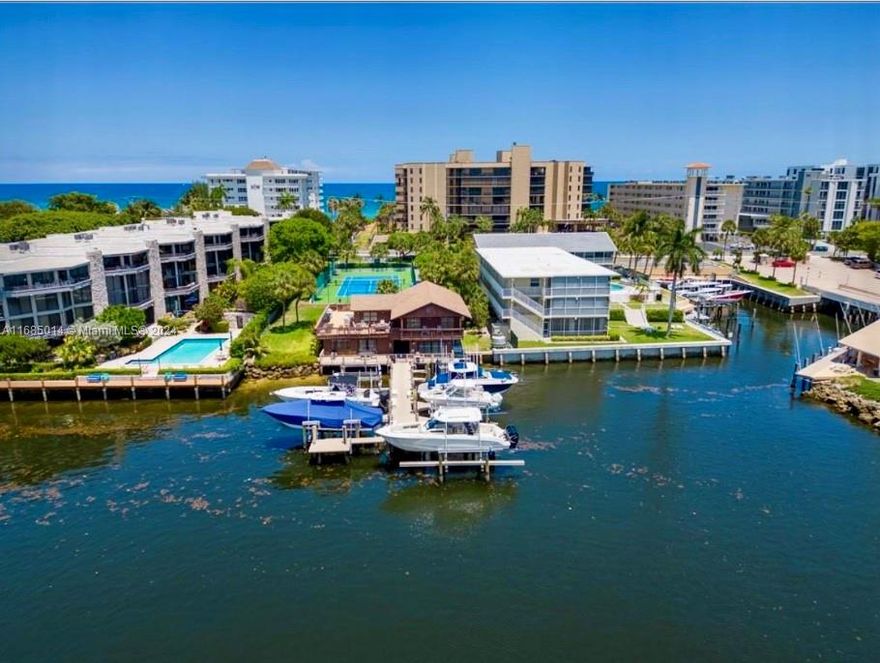 Recently renovated and Move-In Ready, Best Beach & Marina Bay, 3 Bed/3.5 Bathrooms has very generous space, located in Hillsboro's Magnificent Mile! The unit offers a huge balcony overlooking the ocean and Intracoastal. Updated Kitchen new countertop, gabinets, new flooring Impact Windows, Impact Sliders.Washer & Dryer Inside. Unit comes with 2 parking spaces in covered garage. The community has several amenities such as a pool and jacuzzi overlooking the ocean, 2 gyms, a yoga room, a sauna, a tennis court, a clubhouse overlooking the Intracoastal, additional storage, a bike room, internet and cable included. Pet friendly allowing 2 pets of any size. Dockage Available for up to 34ft boat