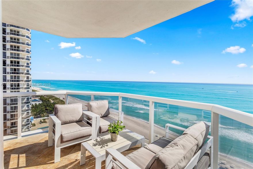 Live the Miami Beach lifestyle at Green Diamond! Residence 2101 is a spacious 3-bedroom, 3-bath NE corner unit with direct ocean views from two private balconies. Enjoy an eat-in kitchen and abundant natural light. In original condition—ready for your personal touch! Rarely available, this unit includes 4 assigned parking spaces for unmatched convenience. Green Diamond offers resort-style amenities: oceanfront pool, tennis, spa, fitness center, café, and 24-hour security. Coastal living at its finest!