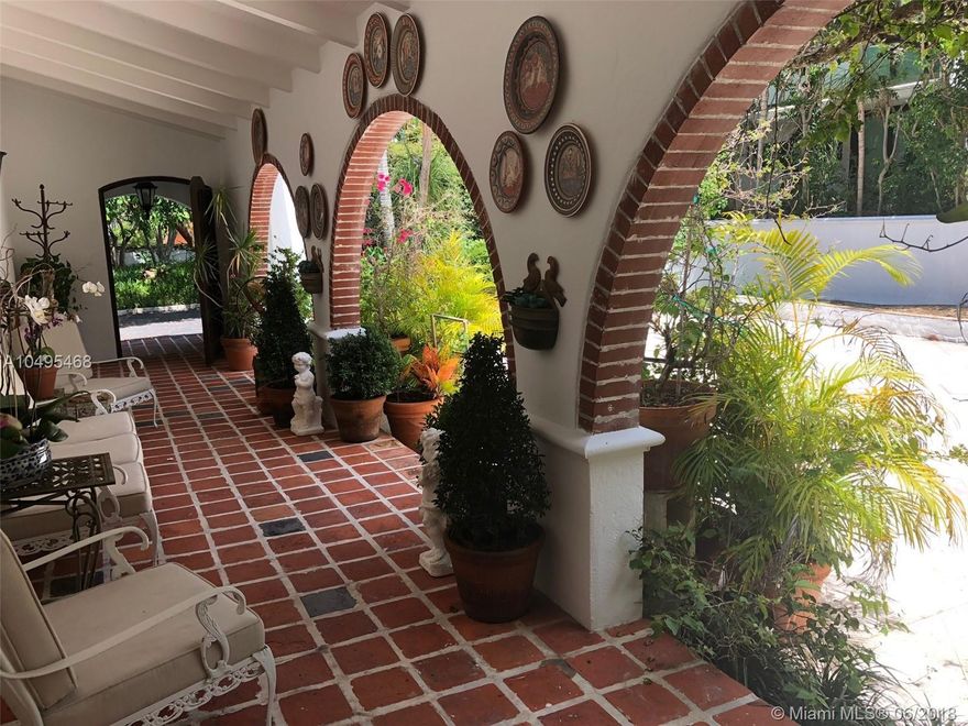 Enjoy luscious gardens throughout this two story Mediterranean style home on the coveted Allison Island. Sitting on 16,200 Sqft with 75 feet on the water. This meticulously manicured property is acclaimed for its amazing sunsets.  With an abundance of natural light flowing into the living areas this is a gem on the island. The home boasts a spacious living room, family room, chef's kitchen, library, spacious garage for storage.