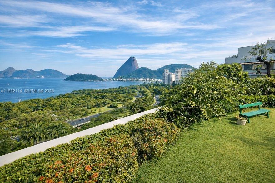 An Irreplaceable Patrimonial Asset Above Rio de Janeiro. Conceived in 1940 by the Guinle family, founders of Copacabana Palace, this extraordinary penthouse encompasses 41,980 SQFT across 4 levels. More than a residence, it is a private palace in the sky that has become a landmark of Brazilian architectural and cultural heritage. Designed in French neoclassical style, the property features 17-ft ceilings, authentic European marble, and a sculptural spiral staircase carved Travertine columns and hand-hammered brass w/ gold detailing reveal a level of craftsmanship, scale, and proportion that contemp. construction and engineering are unable to replicate. Originally conceived to deliver the highest standards of private hospitality and receptionS, the PH offers exceptional versatility. Its layout and architectural presence allow it to function equally as an  private residence or as a distinguished venue for high-level hospitality and institutional use. The property features 5 master suites, 12 baths w/ refined finishes, a private elevator, and an expansive rooftop  w/ swimming pool and fruit trees,  Panoramic views of Guanabara Bay and Pão de Açúcar. Amenities include a barbecue area, climate wine cellar, bar area and more. With unparalleled historical significance and architectural presence, this asset is ideally suited for an ultra luxury hotel, a global brand Maison, a cultural foundation, a high-level diplomatic residence, or other legacy-driven institutional uses.