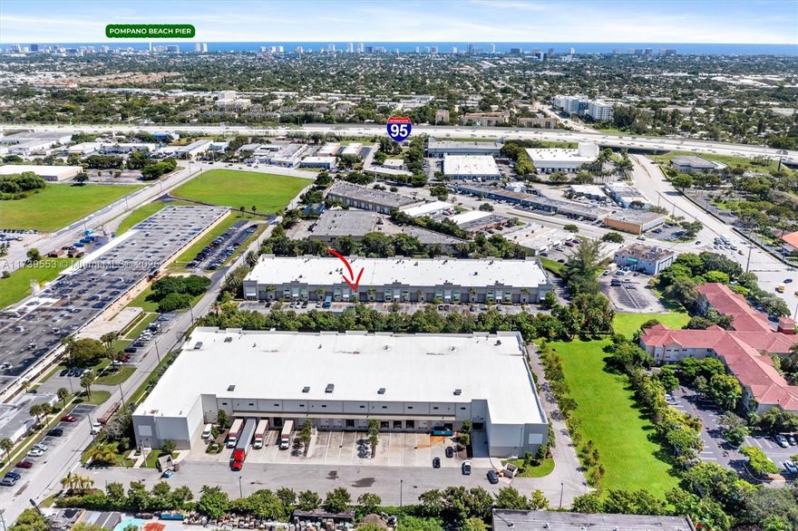 This 2,710 SF Class A condo warehouse in Pompano Beach offers the perfect combination of security, functionality, and convenience. Located in a safe and secure park, this turnkey, move-in-ready space is ideal for businesses looking for a premium commercial property. The warehouse features 14’ garage doors, impact glass, and epoxy floors, providing durability and efficiency. Inside, there are two A/C zones, ensuring climate control for both the warehouse and the mezzanine office. The zoning offers flexibility for a variety of business uses. Additionally, its prime location near I-95 allows for easy highway access, making logistics and transportation seamless. Whether you're looking for a reliable workspace or a solid investment, this Pompano Beach condo warehouse is built for your needs.