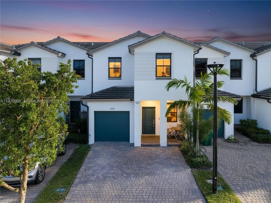 Welcome to this beautiful 4-bedroom, 2.5-bathroom resort-style townhome, offering a spacious, functional layout, located in the highly sought-after Siena Reserves Gated Community. The home features an open living area and a well-appointed kitchen with plenty of built-in cabinetry and stainless steel appliances. A one-car garage and a convenient powder room are located downstairs. Step outside to a fully fenced backyard with a gazebo perfect for relaxing or entertaining guests. Upstairs, you’ll find four spacious bedrooms, including a primary suite with two walk-in closets and an en-suite bathroom featuring dual sinks. Gorgeous clubhouse offers an Olympic-sized pool and a playground. Low HOA! Ideally located north of Homestead, just minutes from top-rated schools, parks, shopping, dining, Southland Mall, and with easy access to Florida’s Turnpike and US-1. Enjoy the immersive 3D virtual tour. May your next chapter begins here.