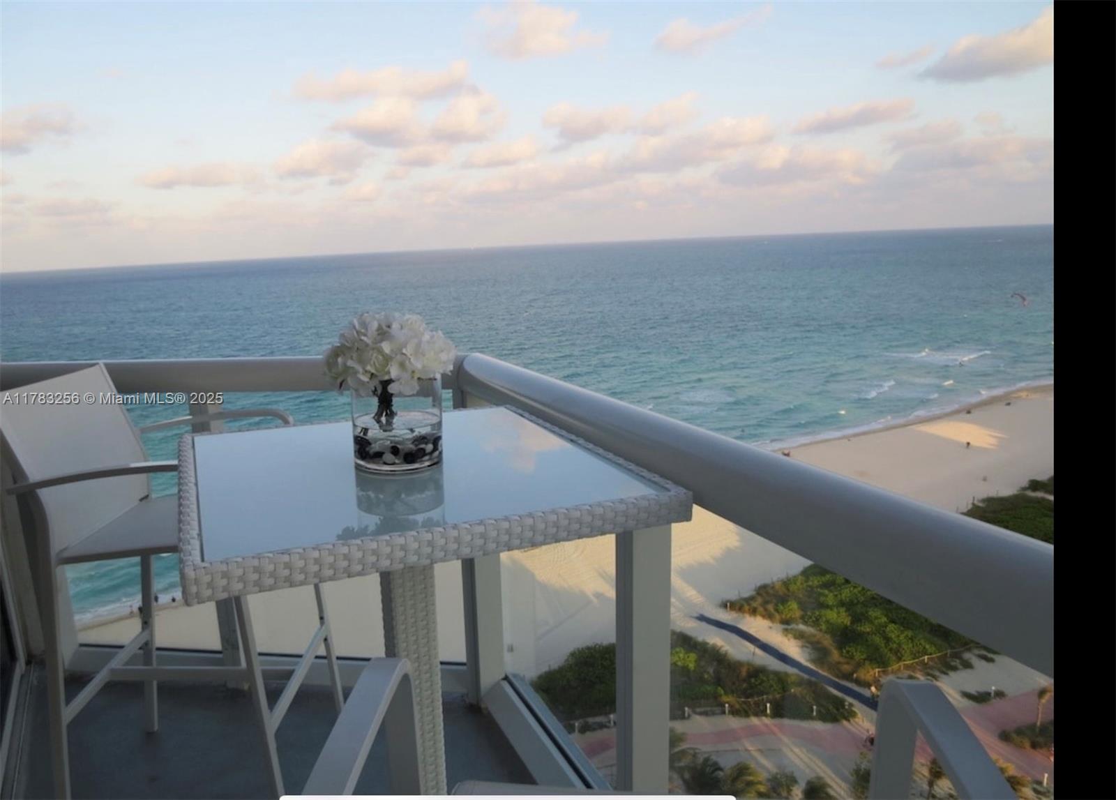 Feel like your floating above the ocean with these unobstructed, breathtaking water views in this fully furnished, chic & modern 1/1.5 and get your daily dose of vitamin sea!! The unit includes marble flooring, updated & fully equipped kitchen w/granite countertops and stainless steel appliances, 2 flat screen tvs, dimmers for mood lighting, wi-fi, sofa bed, W/D and assigned 1-car parking. This boutique building is a few short steps to the boardwalk & sandy beach and features 24 hr lobby attendant, valet, security, gym, billiard room, table tennis, BBQ area, heated pool & spa. Walking distance to grocery, coffee shops, restaurants & mins. from South Beach, Miami's best nightlife. **Only Available Seasonally - Available Now**
