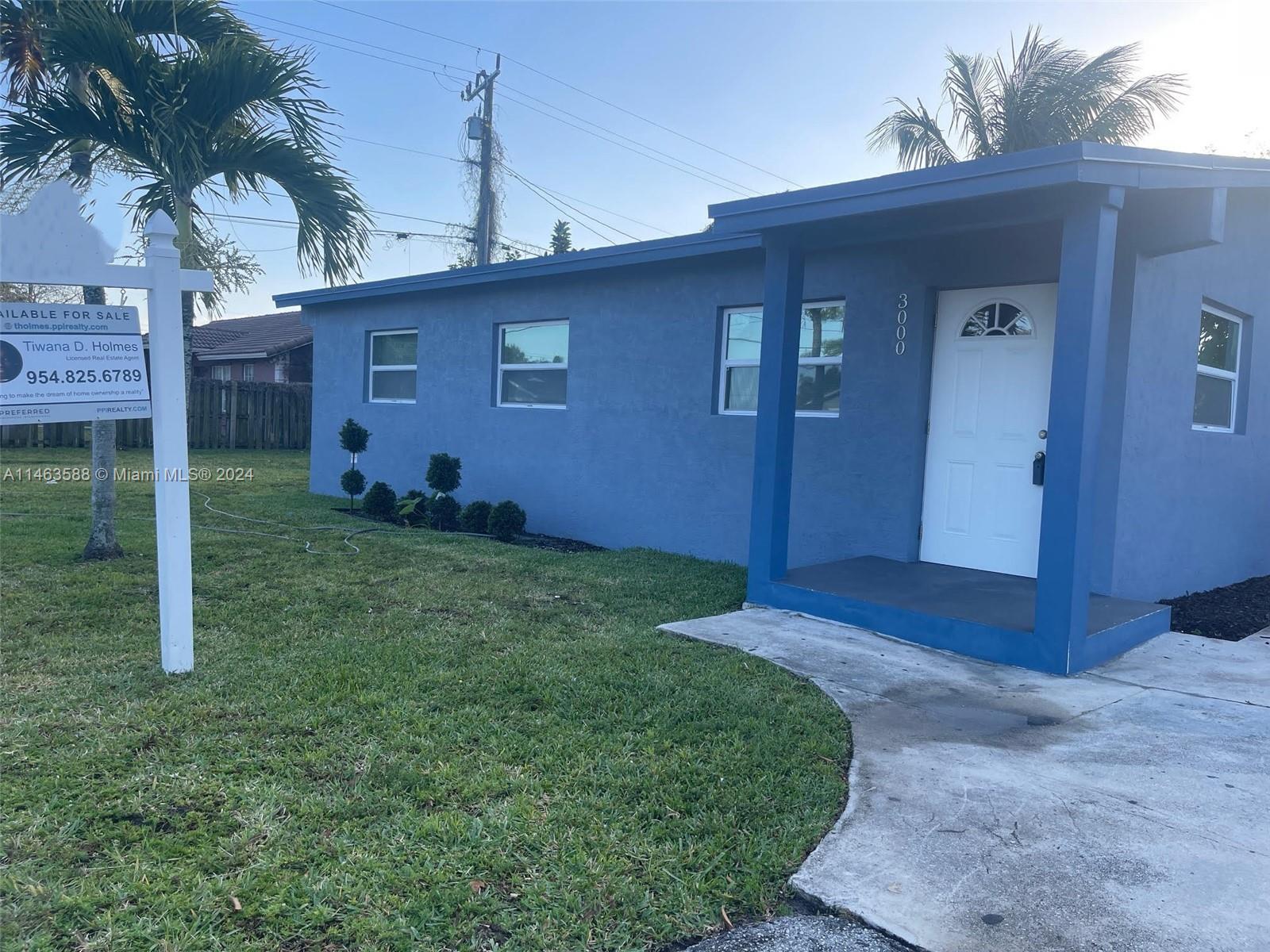 Property for Sale at 3000 Nw 3rd St St, Pompano Beach, Broward County, Florida - Bedrooms: 3 
Bathrooms: 1  - $359,999