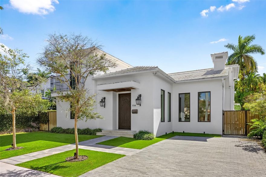 Exquisite, fully renovated Venetian Islands home featuring a 3,007 SF main house plus a 620 SF guest house. Enter through a hand-carved mahogany door into a stunning space with soaring 25-foot ceilings and imported white oak floors. The chef’s kitchen showcases Italkraft cabinetry, a 48-inch Viking gas range, and built-in Sub-Zero appliances. Thoughtful details include custom doors, trim, and ironwork. The spa-like primary bath boasts a Jacuzzi tub, while all baths feature wall-mounted electric Toto toilets. Ideally located on Rivo Alto, just steps from Sunset Harbour’s top restaurants, shops, gyms, fresh market, and marina, this move-in-ready home offers the perfect blend of privacy, luxury, and convenience—with easy access to South Beach and Downtown Miami.