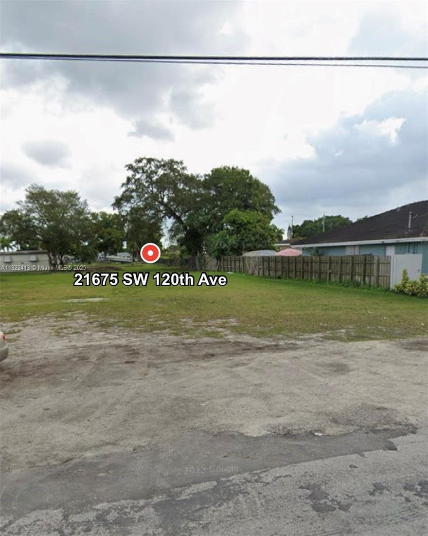 EXCEPTIONAL DEVELOPMENT OPPORTUNITY – DUAL STREET FRONTAGE!

This unique property consists of two adjacent L-shaped lots offering remarkable flexibility and potential. With ingress and egress to both 216th Street and 120th Avenue, this configuration provides unparalleled accessibility and visibility — ideal for a wide variety of business ventures.

Situated in a high-growth area of Miami-Dade County, this site benefits from proximity to major thoroughfares, public transportation, shopping, and dining. The combined lot size of approximately 11,765 square feet creates endless possibilities for creative development, from retail or office space to mixed-use concepts.

FOLIO NUMBERS: 3069120040720 & 3069120040710
Zoned for development — explore your vision today!