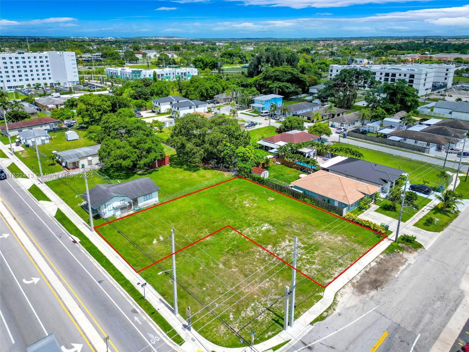 EXCEPTIONAL DEVELOPMENT OPPORTUNITY – DUAL STREET FRONTAGE!
This unique property consists of two adjacent L-shaped lots offering remarkable flexibility and potential. With ingress and egress to both 216th Street and 120th Avenue, this configuration provides unparalleled accessibility and visibility — ideal for a wide variety of business ventures.
Situated in a high-growth area of Miami-Dade County, this site benefits from proximity to major thoroughfares, public transportation, shopping, and dining. The combined lot size of approximately 11,765 square feet creates endless possibilities for creative development, from retail or office space to mixed-use concepts.
FOLIO NUMBERS: 3069120040720 & 3069120040710
Zoned for development — explore your vision today!