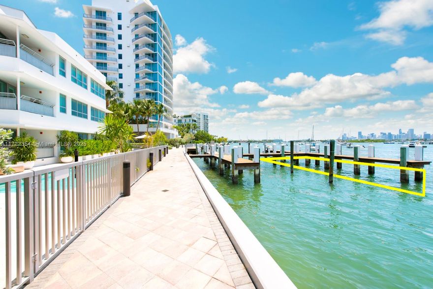 Boaters Dream! Capri South Beach unit 703 is being sold with a 37' Boat Slip. This exclusive boutique building directly on the bay has mesmerizing sunset views. The spacious 1,919SF, 2 bedroom 3.5 bathroom, corner unit has floor to ceiling high impact windows and large wrap around balconies from every room. The kitchen with top of the line Subzero, Miele and Wolf appliances opens to a spacious relaxing living room. The primary bedroom has a huge walk-in closet and a spa like bathroom. New washer/Dryer, Lutron lighting, new AC, and tankless water heater. Capri South Beach is walking distance to Sunset Harbour and Lincoln Rd. 24 hr valet, concierge, pool, spa, jacuzzi, gym, underground garage parking. Capri has a full service Marina with water/electricity to properly maintain your boat!
