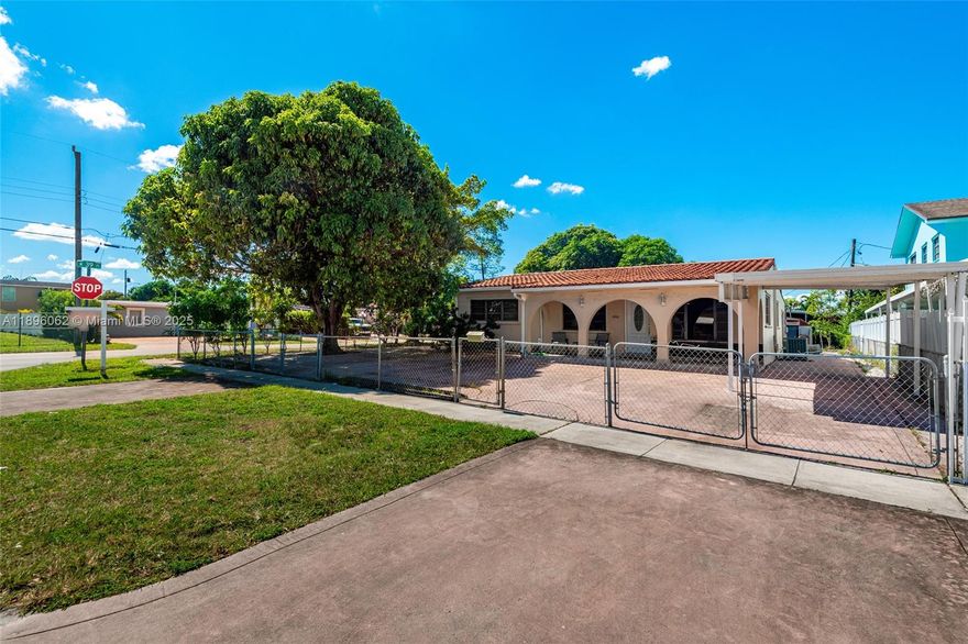 Elegant and spacious 5-bedroom, 2-bath residence sitting on an oversized corner lot offering ample parking and endless potential. The main home features a bright and open layout, tile flooring throughout, and a large kitchen. Enjoy two mother-in-law quarters, perfect for extended family or rental income. Located in the heart of Hialeah near top schools, shopping, and major highways, this property is ideal for homeowners or investors alike. Room for boats, work vehicles, or multiple cars — a rare find in this sought-after neighborhood!